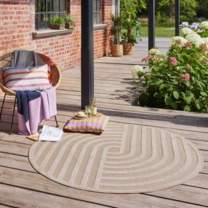 Outdoorteppich Spirit Beige - Sandeiche Dekor - 200 x 200 cm