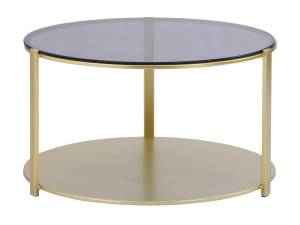 Table basse DIBIA Noir - Verre - 40 x 70 x 70 cm