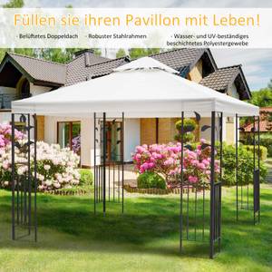 Gartenpavillon 84C-147 Metall - 295 x 270 x 295 cm