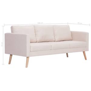 Canapé 3002824-1 Crème - Largeur : 168 cm