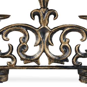 4 x Kerzenständer antik bronze Schwarz - Braun