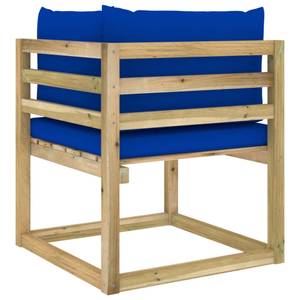 Ecksofa 3009699-1 Blau - Holzwerkstoff - Holzart/Dekor - 64 x 70 x 64 cm