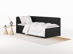 Boxspringbett MITTO CONTI Schwarz - Breite: 100 cm - H3