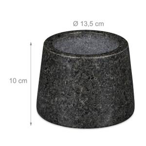 Mortier granit avec pilon pour pesto Gris - Pierre - 14 x 10 x 14 cm