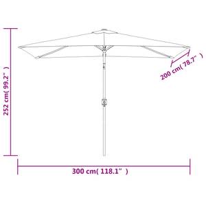 parasol 3000089-2 Rouge