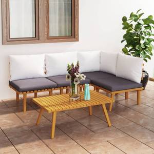 Garten-Lounge-Set Braun - Massivholz - Holzart/Dekor - 55 x 35 x 90 cm