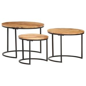 Table gigogne 286185 (lot de 3) Marron - Bois massif - Bois/Imitation - 60 x 45 x 60 cm