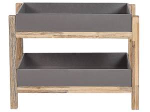 Gartenschrank OLIENA Braun - Grau - Stein - 74 x 57 x 40 cm