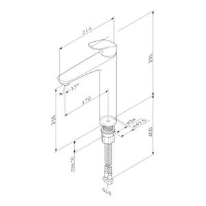 AM.PM Waschtischarmatur Wasserhahn Silber - Metall - 4 x 30 x 22 cm