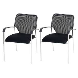 Chaise Tucson  (lot de 2) Noir - Métal - Textile - 55 x 83 x 60 cm