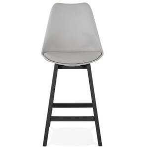 Tabouret De Bar CAMILA Noir - Gris - Chêne foncé