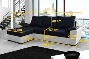 Ecksofa LUSS Ecru - Grün - Ecke davorstehend rechts