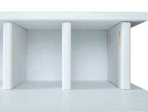 Schreibtisch Hirsa Weiß - Massivholz - 110 x 76 x 69 cm