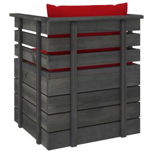 Gartensitzgruppe K5407(5-tlg) Rot - Massivholz - 72 x 65 x 70 cm