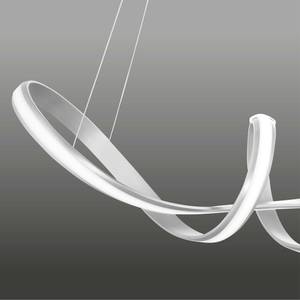 LED Pendelleuchte Wave Esszimmer Silber - Metall - 80 x 140 x 80 cm