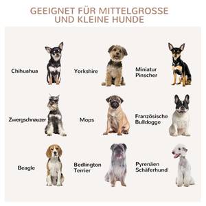 Hundekäfig D02-136V00WT Glas Weiß