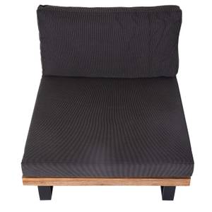 Lounge-Sessel H54 Schwarz - Braun - Grau