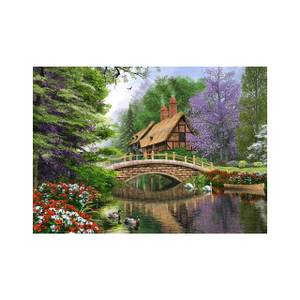 Puzzle River Cottage Papier - 25 x 5 x 35 cm