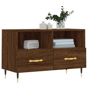 TV-Schrank D128 Eiche Schwarzbraun Dekor