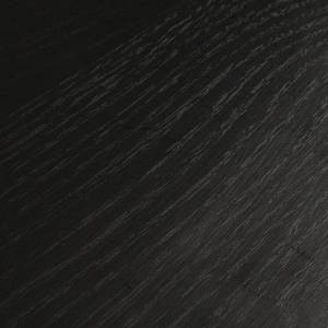 Console demi lune bois noir pied métal Noir - Métal - 83 x 70 x 35 cm