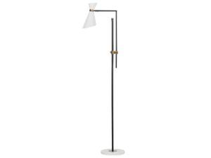 Grande lampe MELAWI Noir - Doré - Blanc