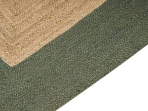 Tapis tressé KARAKUYU Beige - Vert - Fibres naturelles - 300 x 1 x 400 cm