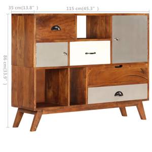 Sideboard 247938 Massivholz - Holzart/Dekor - 115 x 86 x 35 cm