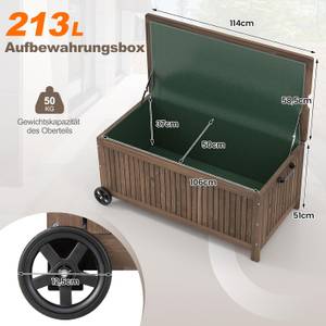 Terrassenbox SF6319ORDE Braun - Holzwerkstoff - 59 x 59 x 16 cm