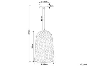 Lampe suspension KERIO Marron - Bambou - 29 x 129 x 29 cm