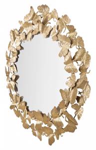 Runder Spiegel Gold - Metall - 3 x 87 x 87 cm