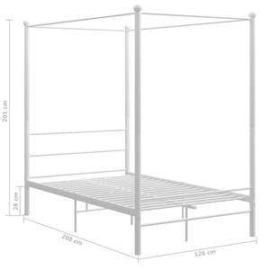 Bettrahmen 3009313 Weiß - Breite: 126 cm