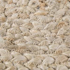 Tapis rond JUTERON Beige - Fibres naturelles - 80 x 4 x 80 cm