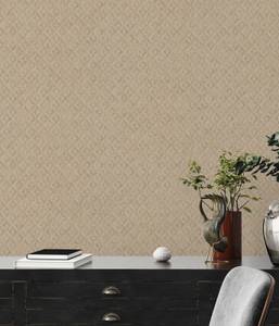 Strukturierte Grafiktapete Jade 553 Beige - Gold