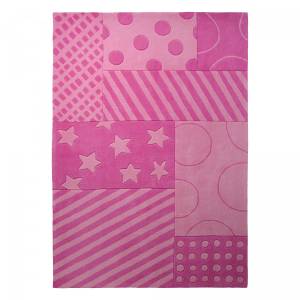 Tapis enfant STATRIPE Rose foncé - Textile - 70 x 10 x 140 cm