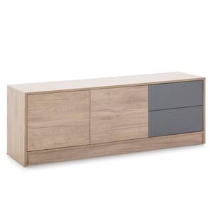 Tv Möbel Panama 2 Schubladen 2 Türen Braun - Holzwerkstoff - 136 x 50 x 40 cm