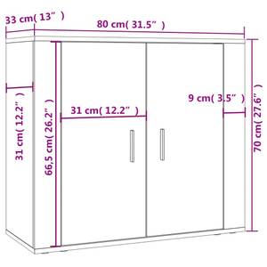 Highboard DE2803 Weiß