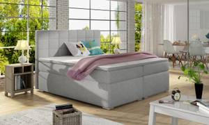 Boxspringbett SEREN Hellgrau - Breite: 160 cm