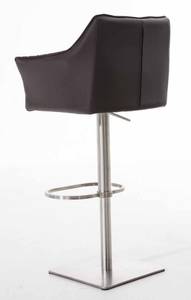 Tabouret de bar Damaso Lot de 2 Marron - Argenté