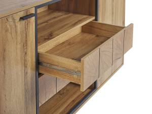 Sideboard BOISO Schwarz - Braun - Holzwerkstoff - 158 x 89 x 40 cm