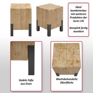 Hocker L76 Braun - Holzwerkstoff - Metall - Holzart/Dekor - Holz teilmassiv - 32 x 46 x 32 cm