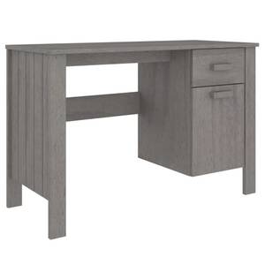 Bureau 3015246 Gris - Bois manufacturé - Bois massif - Bois/Imitation - 113 x 75 x 50 cm