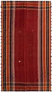 Teppich Jajim CXVIII Rot - Textil - 147 x 1 x 269 cm