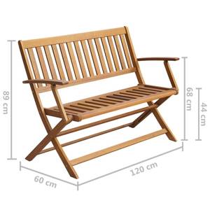 Banc de jardin 3007515 Brun rouge