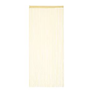 2x Rideau de fil beige Beige - Textile - 90 x 245 x 1 cm