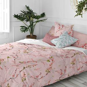 Chinoiserie rose housse couette 240x220 240 x 240 x 220 cm