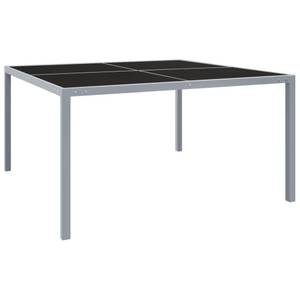 Table de jardin Gris - Métal - 130 x 72 x 130 cm