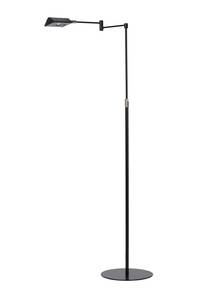 Stehlampe Mit Leselampe NUVOLA Schwarz - Metall - 25 x 126 x 25 cm