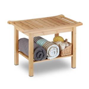 Badezimmer Bank Bambus Braun - Bambus - 66 x 45 x 40 cm