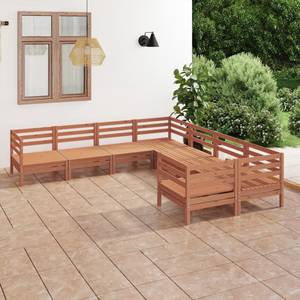 Garten-Lounge-Set Braun - Massivholz - Holzart/Dekor - 64 x 63 x 64 cm