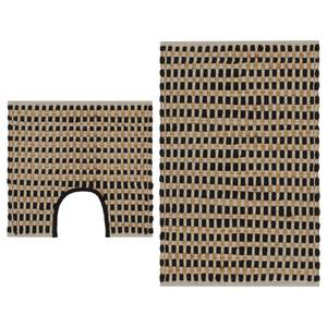 Badematte(2er Set) 296040 Beige - Schwarz